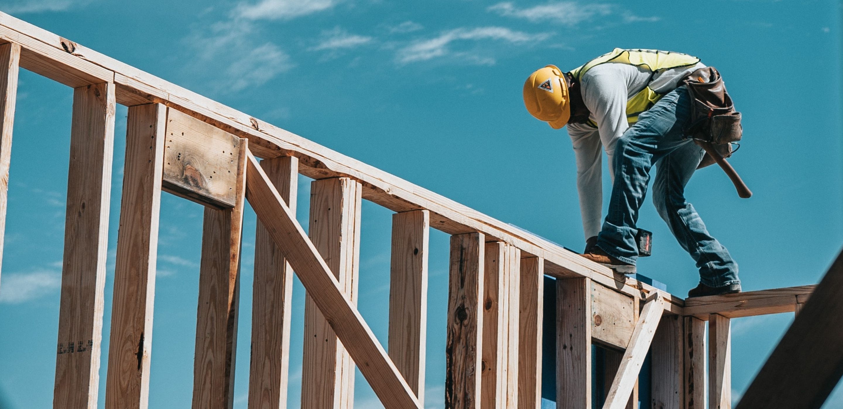 Construction workers on site