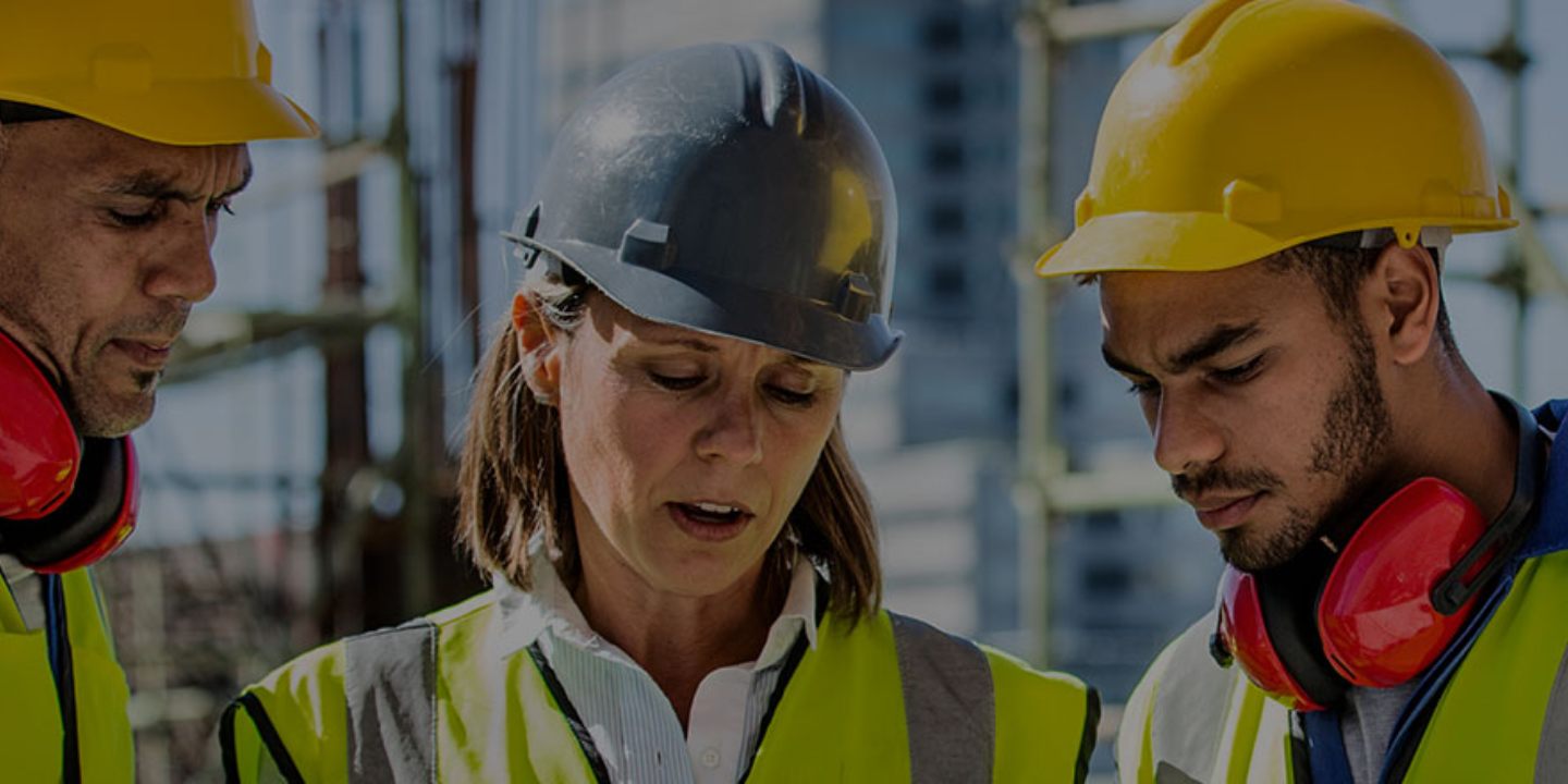 People on a construction site