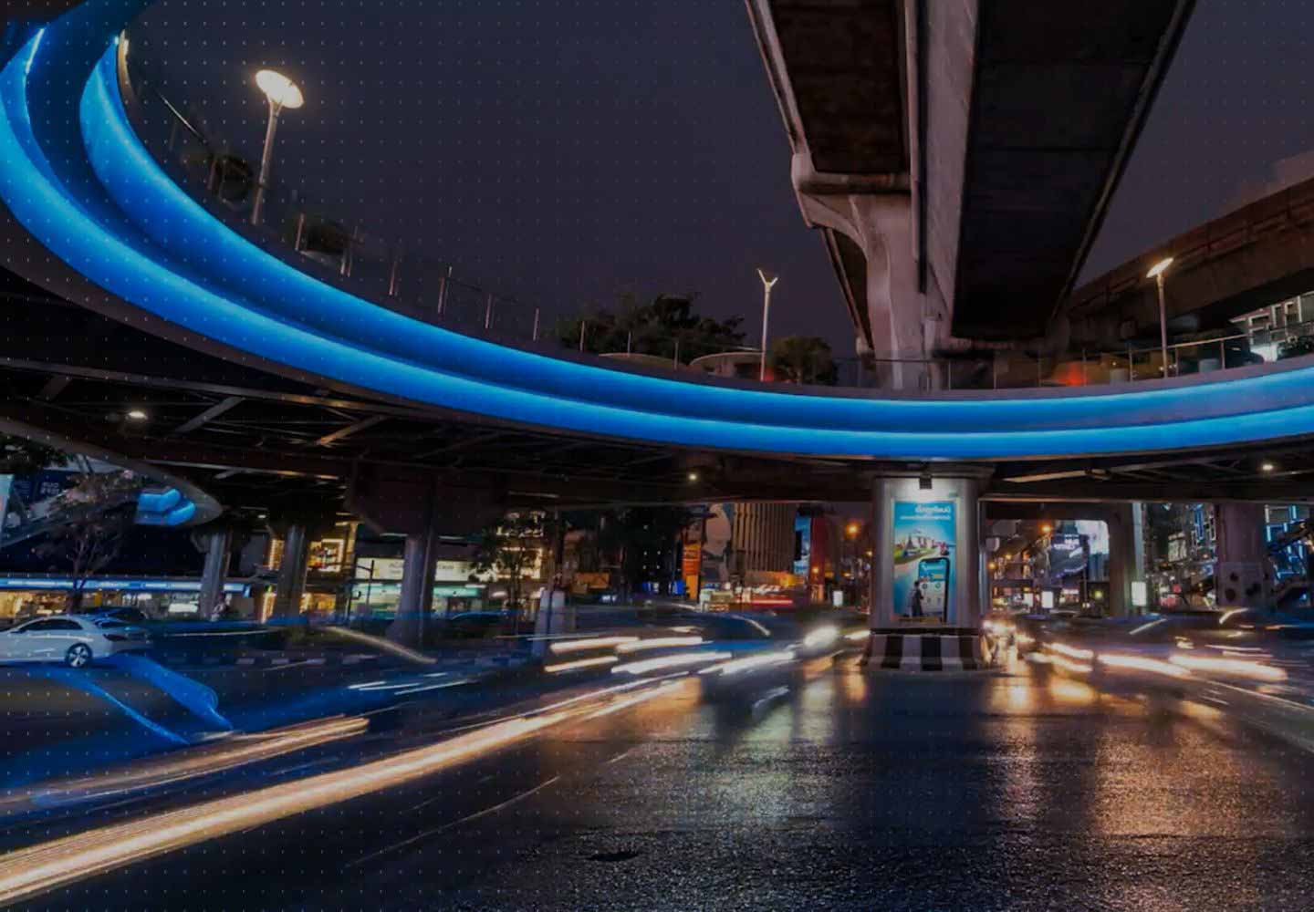 Night city lights