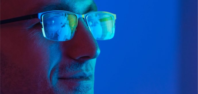 Smiling man wearing spectacles