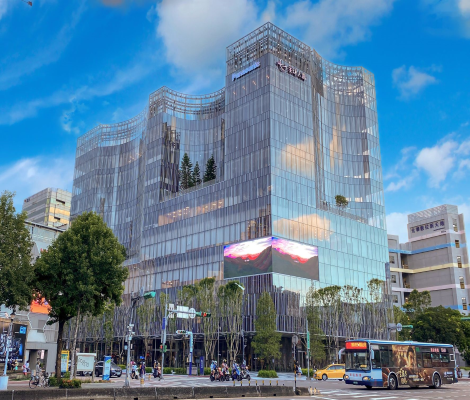 3D grey building