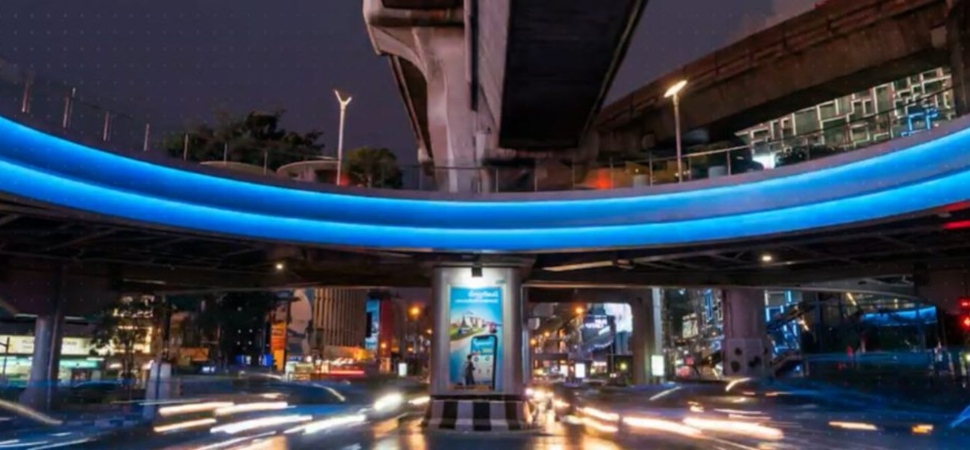 Blue light overhead